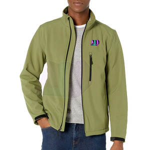 OEM Service Men Softshell Jacket Custom Logo Front Breathable Eco-Friendly Winter High Quality Nylon/Polyester Custom Colors - Product Image 4