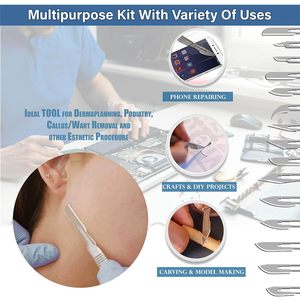 มีดผ่าตัดแบบแมนนวลปรับแต่งได้ทำจากสเตนเลสสตีลมีใบมีดเปลี่ยนได้ตามต้องการเครื่องมือผ่าตัดพื้นฐานของเครื่องมือทางการแพทย์ - Product Image 2