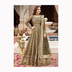 Haute qualité femmes pakistanaise traditionnelle Pathani robe 2023 dernière conception en gros personnalisé couleur ODM - Product Image 6