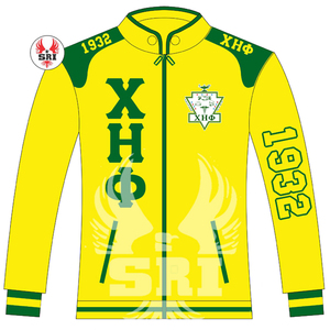 Chaqueta Deportiva de Algodón para Mujer con Bordado de la Hermandad Chi Eta Phi |   Chaqueta de Carreras de Algodón Twill Personalizada con Bordado de Hermandad para Mujer - Product Image 5