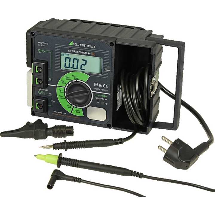 METRATESTER 5+ Protective Earth Resistance Meter Insulation Resistance Tester Substitute Leakage Current Protective Earth