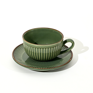 ชุดถ้วยและจานรอง 2 ชิ้น ทำจากเซรามิกเนื้อนิวโบนไชน่า 0% บอนแอช เหมาะสำหรับเป็นของขวัญ - Product Image 1