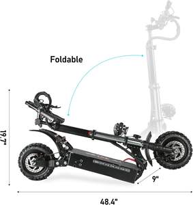 Scooter Eléctrico para Adultos Serie Dual Drive, Motor de 5600W, Velocidad Máxima de 80 km/h, 80~96 km de Autonomía, Neumáticos Todoterreno, Asiento Desmontable - Product Image 4