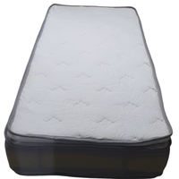 Matelas hybride de luxe avec mousse à mémoire de forme en gel confortable Bordure d'air en tissu tricoté moderne pour meubles de chambre à coucher de style européen