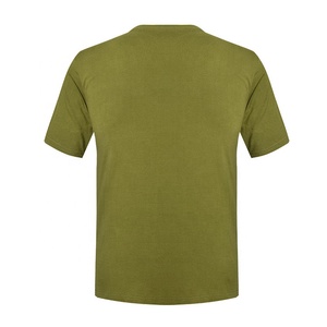 T-shirts d'été confortables à manches courtes 100% coton vert olive, t-shirt personnalisé pour homme, t-shirt surdimensionné personnalisé pour homme - Product Image 3