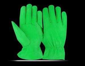 Gants de travail en cuir de vachette de qualité supérieure Protection durable des bras de la main avec caractéristiques de sécurité pour les conducteurs mécaniques - Product Image 2