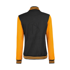 Manufacturer's High Quality Quilted Wool Letterman Varsity Jacket for Women Customized Printed Cotton Sheep Skin Breathable - Product Image 6