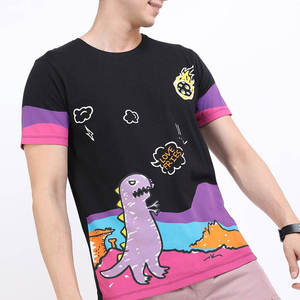 T-shirt ajusté confortable de haute qualité avec logo frontal, vêtement économique à motif uni - Product Image 4