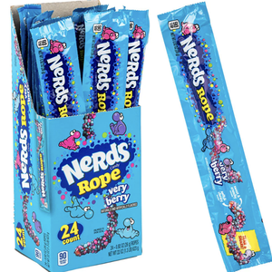 Cuerdas de Goma Suave Arcoíris Nerds Rope al por Mayor, Caramelos Masticables, Cuerdas de Caramelo Nerds, Dulces a Granel, Paquete de 24 Unidades - Product Image 1