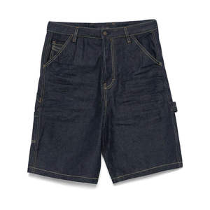 Shorts en jean vintage amples pour hommes, style streetwear d'été, coupe décontractée, prix abordable - Product Image 1