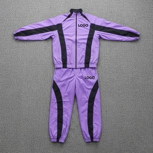 Vêtements de sport de plein air d'hiver à logo personnalisé pour hommes, survêtements réfléchissants 100% coton, veste de survêtement à cordon coupe-vent bon marché - Product Image 4