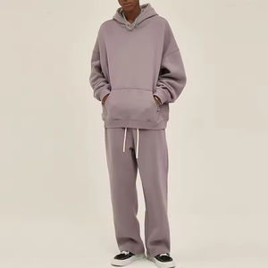 Ensemble de survêtement lourd personnalisé | Sweat à capuche unisexe et joggeurs | Survêtement haut de gamme pour homme | Tenue décontractée Streetwear 2025 - Product Image 6