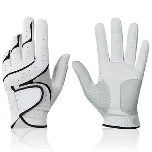Guantes de Golf de cuero genuino Cabretta 100% suave de calidad superior para hombres logotipo personalizable guantes cómodos transpirables para la venta - Product Image 5