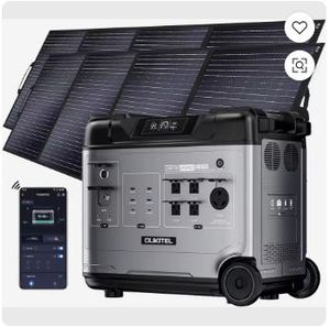 Generador Solar de Gran Capacidad de 5120 Wh, Estación de Energía Portátil P5000 Pro con 2 Paneles Solares de 400 W, Salida de CA de 5x3600 W (6000 W de Pico) - Product Image 1