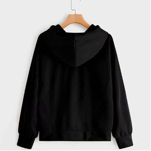 Men's Modern Casual Hoodie Sweatshirt Warm Fleece Lightweight Hooded Pullover <b>Winter</b> <b>Top</b> Solid Front Logo 100% Cotton - Product Image 3