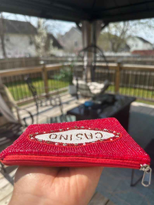 Sac fourre-tout fait à la main de style bohème perle de rocaille Logo personnalisé brodé perlé pochette à monnaie à la mode femmes tailles pour les promotions - Product Image 3