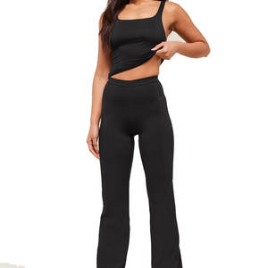 Camisetas sin mangas elásticas suaves diseñadas para yoga, gimnasio telas resistentes al sudor y cortes flexibles para máxima comodidad Camisetas sin mangas Mujer - Product Image 5