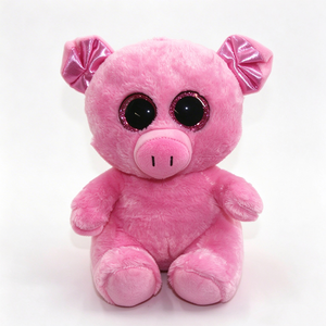 ตุ๊กตาหมูสีชมพูสุดน่ารัก ตุ๊กตาหมูตาโต ตุ๊กตาตาประกายวิบวับ ตุ๊กตาสัตว์น่ารัก ตุ๊กตาหมูแสนน่ารัก - Product Image 4