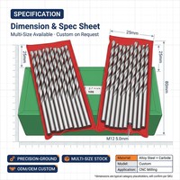 Forets à tige droite HSS de haute qualité 0.5-20MM Offre Spéciale pour le travail du bois métal aluminium-pour le forage de torsions de pâte frite