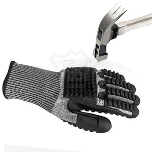 Gants de travail anti-chocs en TPR résistant à l'abrasion et à l'huile, protection contre les coupures, adhérence durable, TPR renforcé au dos, usage intensif 2025 - Product Image 3