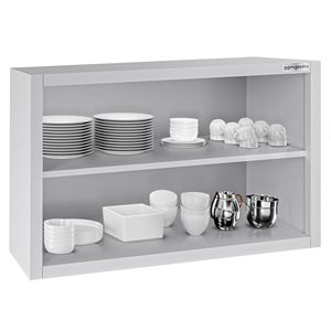 Armario de Pared Comercial de Acero Inoxidable / Mueble de Cocina ECO - 800x400x650mm - Frente Abierto (sin puertas) - Product Image 3