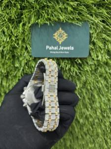 Montre de luxe pour homme en acier inoxydable avec moissanite, logo personnalisé, diamant, marque privée, personnalisée, mécanique, fournisseur direct d'usine - Product Image 4