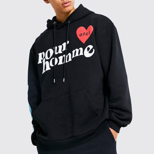 Conjunto Deportivo Estampado para Hombre, Sudadera con Capucha Premium y Pantalones Jogger, Ropa Deportiva Informal de Invierno con Forro Polar, Diseño con Logotipo de Corazón - Product Image 3