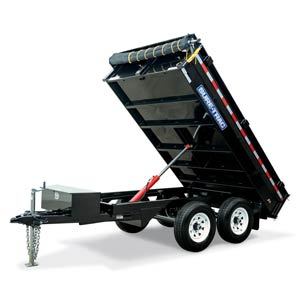 Ligero 10X5 Granja de volteo hidráulico Semirremolque de volcado agrícola Mejor venta a bajo precio Remolques de carga y utilidad - Product Image 4