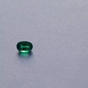 Certificado de Piedra Esmeralda Sintética de 7x5 mm, 3 Quilates, Corte Ovalado Hidrotermal, Piedra Preciosa Cultivada en Laboratorio para Joyería - Product Image 2