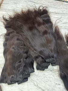 Cabello humano virgen de alta calidad de 12 pulgadas para uso en Salón al por mayor con trama doble a máquina - Product Image 3