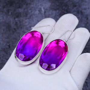 Exclusive Multi <b>Tourmaline</b> Gemstone <b>Earrings</b> 925 Sterling Silver Handmade Drop Dangle Jewelry Gift for Her Factory Price - Product Image 2