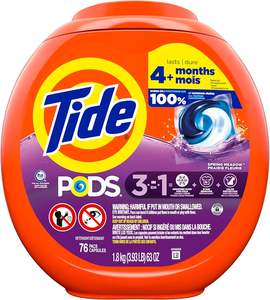 Bulk Tide Détergent PODS 76 Pacs Spring Meadow HE Safe Formule 3-en-1 pour un nettoyage en profondeur et une fraîcheur - Product Image 5