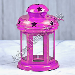 Linternas de velas festivas industriales Decoración artesanal elegante Acento navideño por Axiom Home Accents - Product Image 5