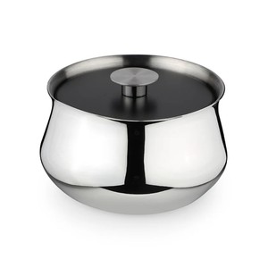 Última Khajoor Pot Metal Fecha Bowl Estilo árabe Durable Acero inoxidable Frutas secas Plato para servir para bodas Hoteles Fiestas Mesa - Product Image 1