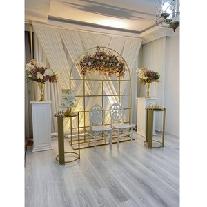 New Amazing Design Metal Stainless Steel Backdrop <b>Wedding</b> Arch for Flowers & <b>Ballons</b> Decoration Garden <b>Wedding</b> Supplies - Product Image 4