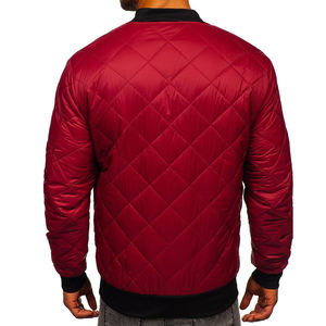 Haute qualité léger diamant matelassé hommes vol bouffant veste hiver chaud manteaux Outwear à capuche Baseball Genre Style travail - Product Image 5
