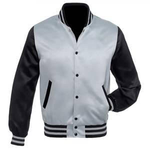 Chaqueta Universitaria de Béisbol Personalizada de Alta Calidad, Bordada en Chenilla, para Hombre, Estilo Bomber, con Letras - Product Image 4