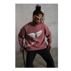 Sudaderas con capucha y sudaderas para hombre Ropa de calle unisex con estampado de soplo Bordado Essentials de invierno - Product Image 3