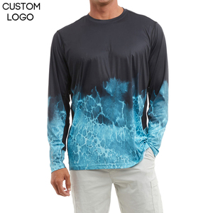 Camisetas de Manga Larga con Cuello Redondo de Lona Transpirable Extra Grande para Hombre, 100% Algodón, Llegada en 2026, en Oferta - Product Image 1