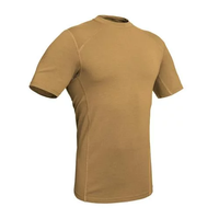 Camiseta Formal de Manga Corta para Hombre, 180g, con Mezcla de Algodón y Elastano Transpirable, Diseño Liso, Corte Regular, Secado Rápido y Protección UV