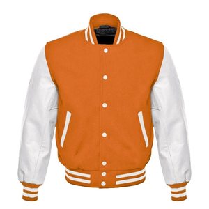 2025 Custom Designed Leather Jacket for Men High Quality Wool Printed Embroidered Baseball Jacket CollegeBaseballjacket for men - Product Image 1
