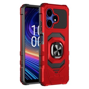 Fundas Magnéticas con Anillo para Celular Boost Mobile Celero 5G Plus 2024 (Celero 3 Plus), Color Rojo - Product Image 1