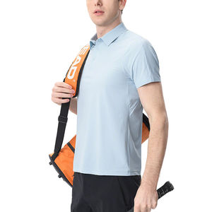 Polo de golf uni à manches courtes en gros OEM, logo brodé personnalisé de haute qualité, polos pour hommes, t-shirt 100% coton - Product Image 5