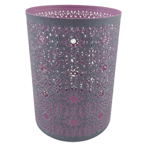 Nouveau pot de bougie votive de forme ovale en métal de designer blanc pour la maison et la décoration de Noël en vrac - Product Image 6