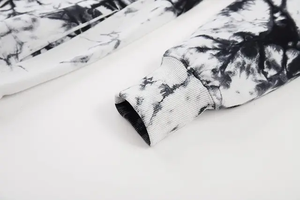 Sudadera con capucha y cremallera para hombre, de alta calidad, a la moda, con efecto tie-dye, con bolsillos, ecológica, transpirable, diseño personalizado, venta al por mayor - Product Image 2