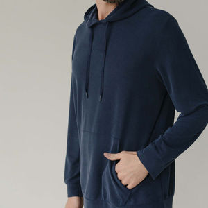 Servicio OEM al por Mayor, Sudaderas Ligeras de Alta Calidad para Hombre, Color Sólido, Logotipo Personalizable, Invierno, 100% Algodón, Secado Rápido - Product Image 4