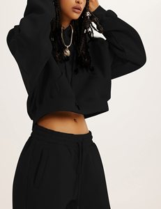 ใหม่ชุดวอร์มพิมพ์ลายสีพื้นสำหรับทั้งชายและหญิงชุดวิ่งจ๊อกกิ้งขนแกะมีซิปมีฮู้ดสำหรับฤดูหนาว - Product Image 2