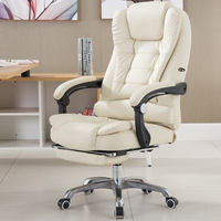 Chaises de bureau ergonomiques en cuir PU, pivotantes et inclinables, pour dirigeants et managers, prix bas, mobilier moderne