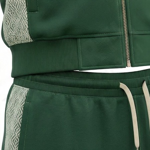 Ensemble de survêtement en molleton de coton surdimensionné pour hommes avec logo personnalisé, deux pièces, jogging, ensemble d'entraînement d'hiver, tenue de sport, course à pied - Product Image 5