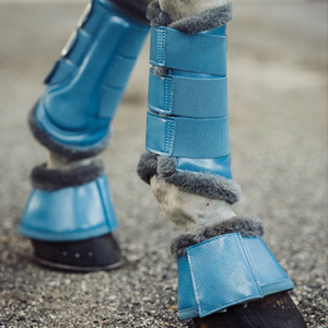 Bottes cloche de cheval en cuir PU imperméable équipement de protection durable pour l'entraînement de compétition d'équitation avec doublure en polyester Teddy doux - Product Image 5